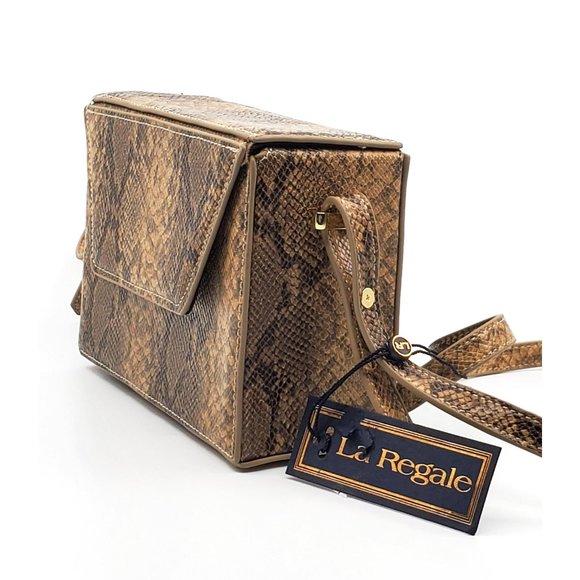 New La Regale Brown Python Box Crossbody $60.00 - Picture 2 of 5